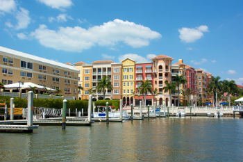 Homes on Naples waterfront